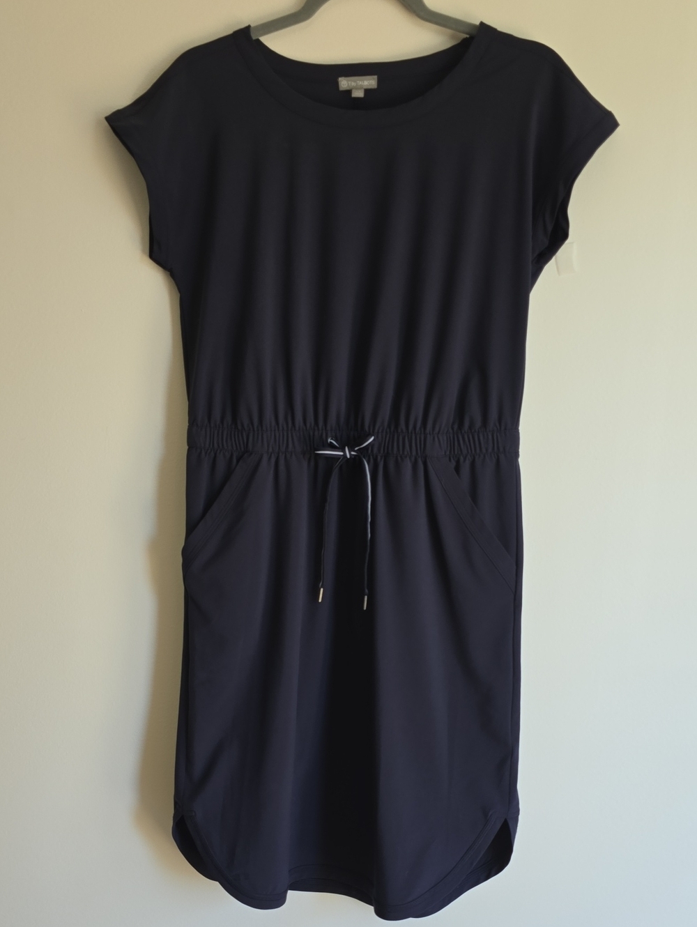 Talbots Navy Drawstring Athleisure Dress Sz XS